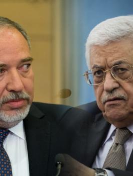 ليبرمان وابو مازن