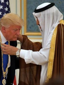 الملك سلمان والسعودية وترامب