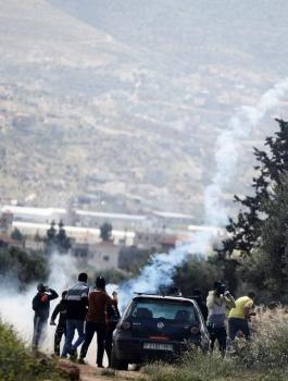 اصابات في مواجهات جنوب نابلس