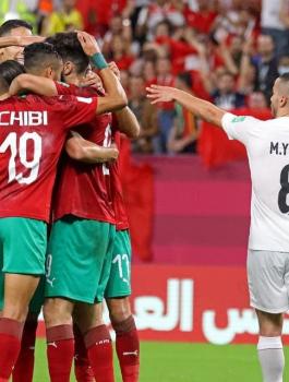 المنتخب الفلسطيني والمغرب