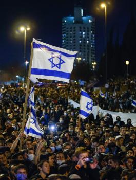 تظاهرات في القدس لاسقاط الحكومة الاسرائيلية