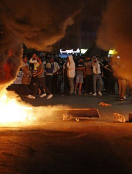 مواجهات في بلدة برقة