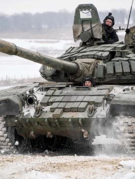 القوات الروسية على حدود اوكرانيا