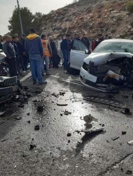 مصرع سيدة في حادث سير مروع شمال الخليل