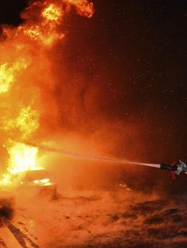 حريق في دمشق