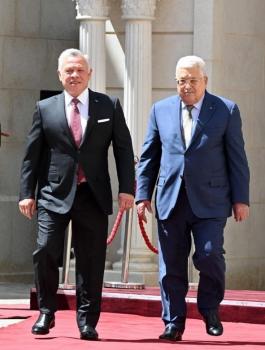 الملك الاردني في رام الله