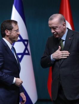 الرئيس الاسرائيلي ونظيره التركي