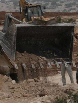 تجريف ارضي الفلسطينيين