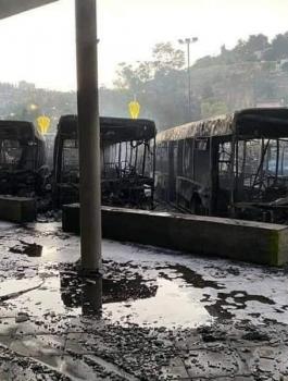 حريق في المحطة المركزية بصفد