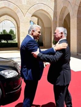 الاردن ويائير لابيد