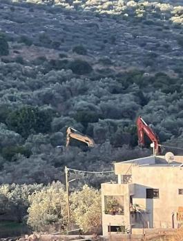 هدم في كفر الديك