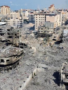 وزير الاشغال والدمار في غزة