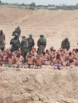 اعدام اسرى فلسطينيين في بيت لاهيا