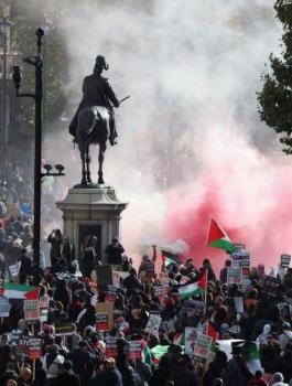 تظاهرات في العالم تضامنا مع غزة