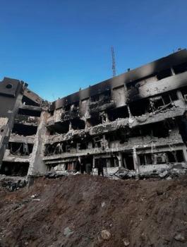 تدمير مستشفى الشفاء