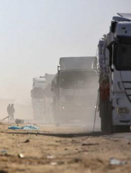 الجيش الاسرائيلي وادخال المساعدات