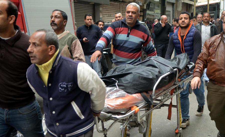 لحظة قنص منفذ حادث الاعتداء على كنسية جنوب القاهرة