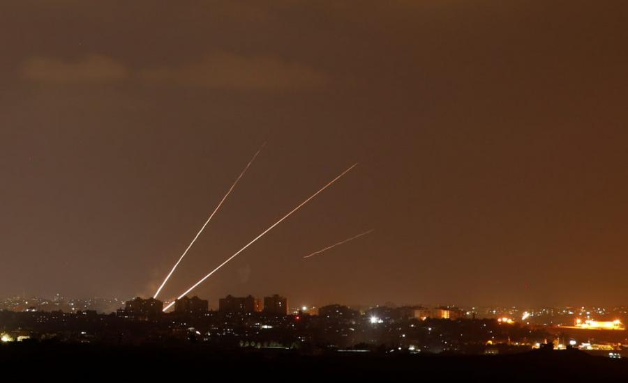 اطلاق صواريخ على اسرائيل من غزة 