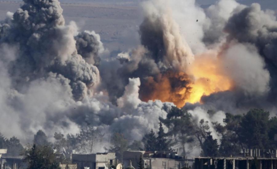 قصف امريكي على مواقع للنظام السوري 