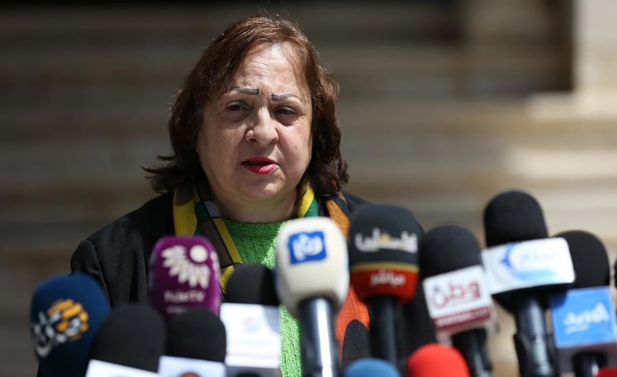 وزيرة الصحة وحالة الطوائ في فلسطين 