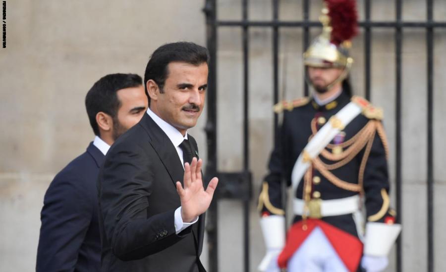 امير قطر والسفير التركي 