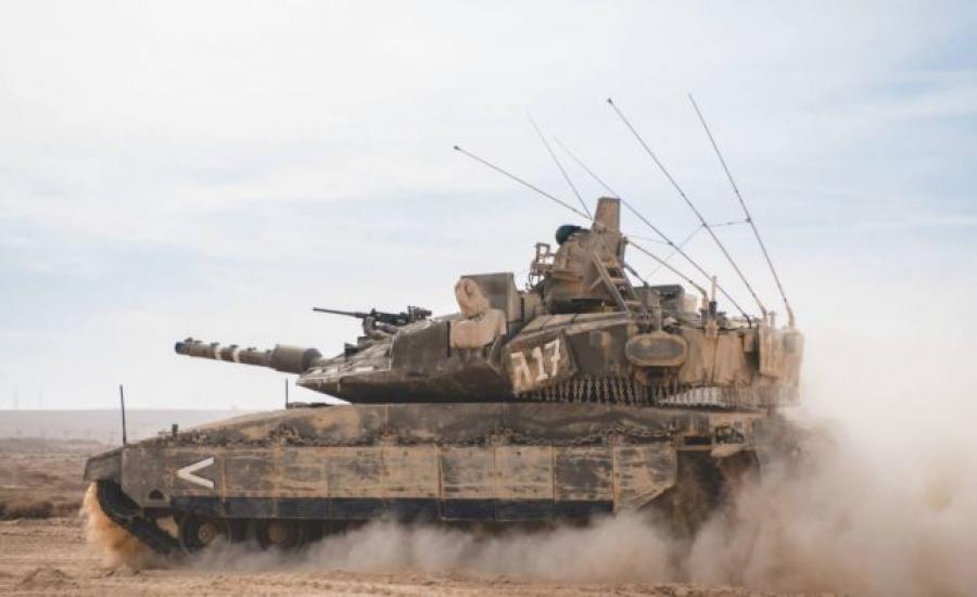 الجيش الاسرائيلي على حدود غزة