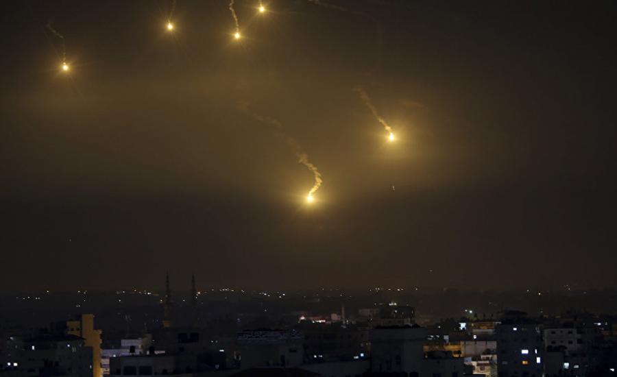 اطلاق صاروخ من قطاع غزة صوب مستوطنات الغلاف 