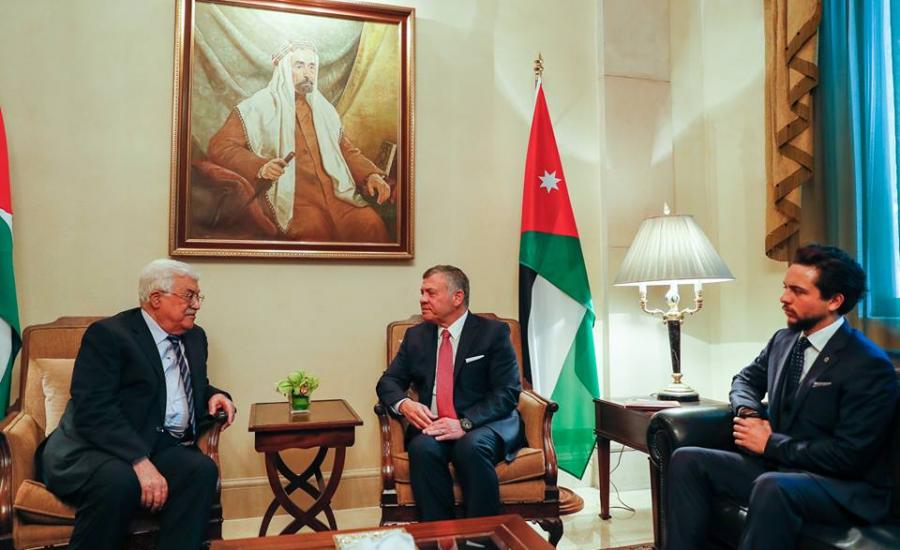 مباحثات بين الرئيس عباس والعاهل الاردني 