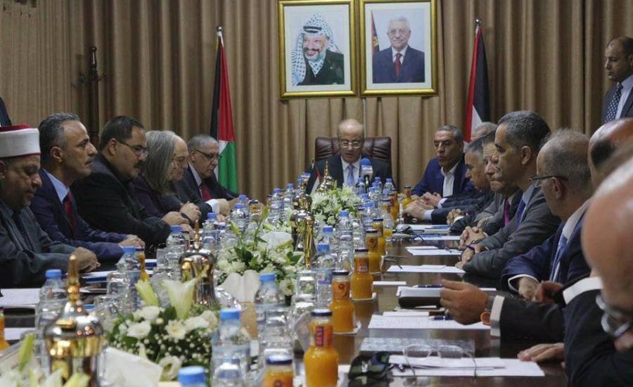 اجتماع الحكومة في غزة 