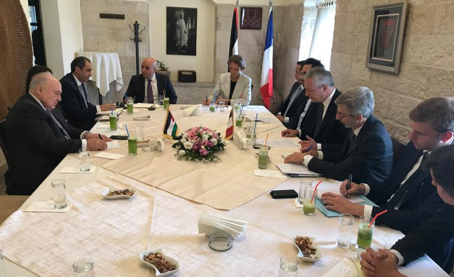 مباحثات بين وزير المالية الفلسطيني ونظيره الفرنسي برام الله 