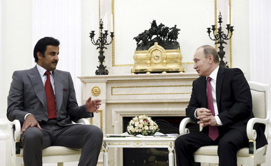 خلال اتصال هاتفي مع بوتين.. امير قطر يؤكد على تعزيز العلاقات مع روسيا
