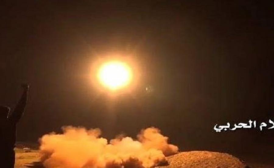 الصاروخ الذي اطلق من اليمن نحو الرياض 