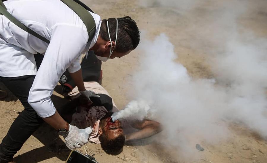 أكثر من نصف الجرحى أصيبوا برصاص متفجر على حدود غزة