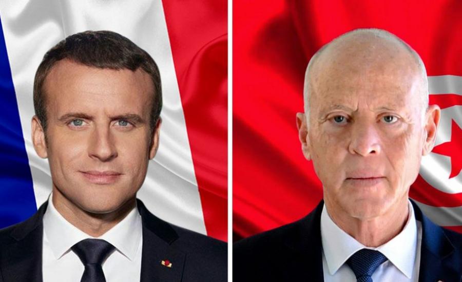 الرئيس التونسي والرئيس الفرنسي