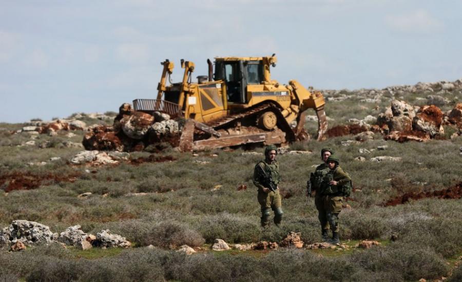 اسرائيل تصادر جرافات في جنوب نابلس 