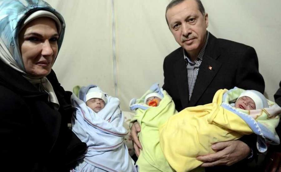 مقتل التوأم الثلاثي "رجب طيب أردوغان " بقذيفة في سوريا 