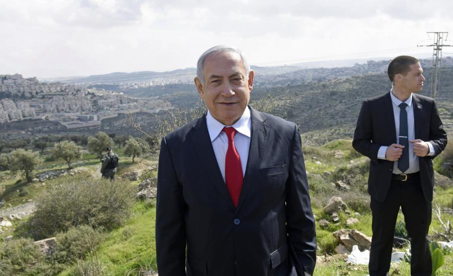نتنياهو وقادة المستوطنين في الضفة الغربية 