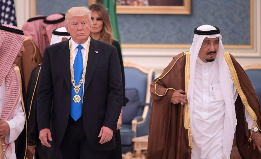 ترامب وحكام السعودية 