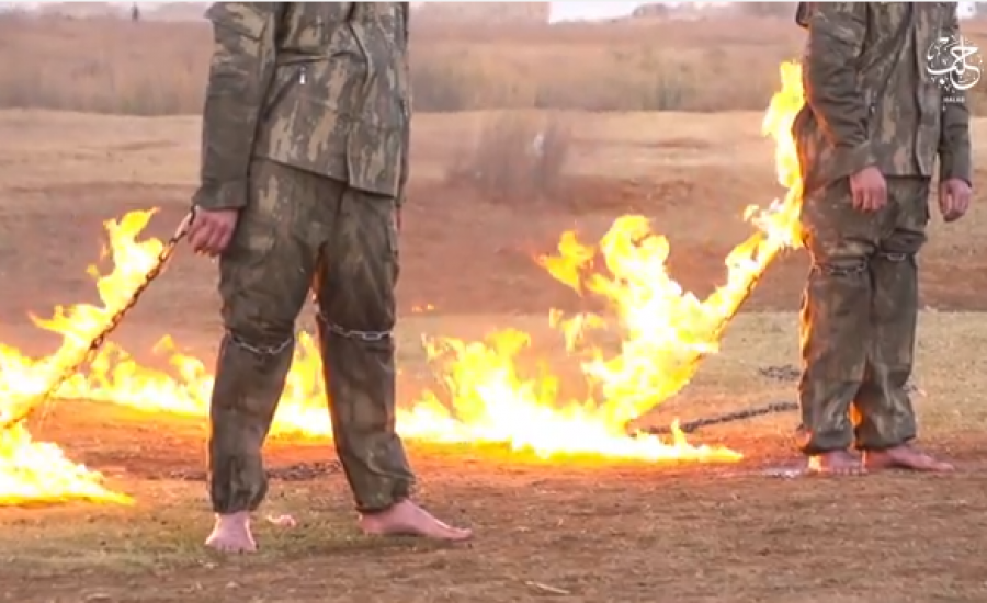 داعش يحرق جنود اتراك 