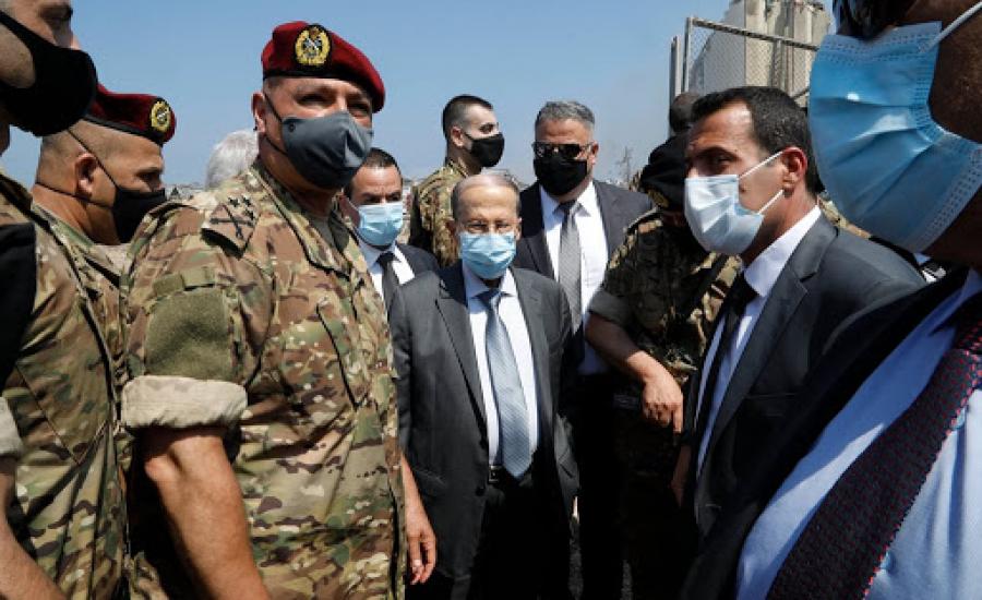 الرئيس اللبناني وانفجار بيروت 