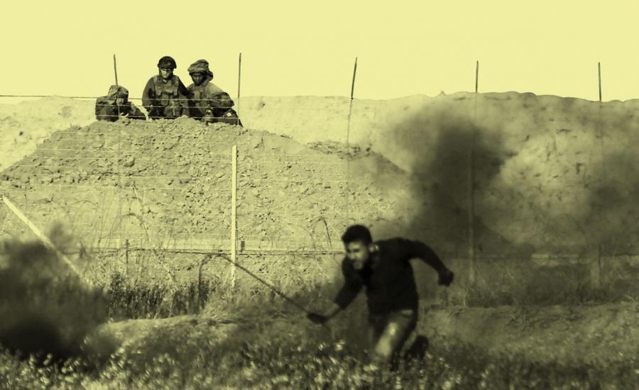 قنص جندي اسرائيلي على حدود غزة 