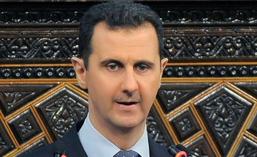 طلق زوجته من اجل بشار الأسد 
