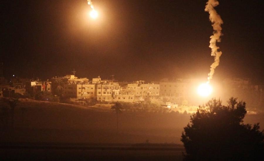 طائرة فلسطينية تقصف هدفا في مستوطنات غلاف غزة 