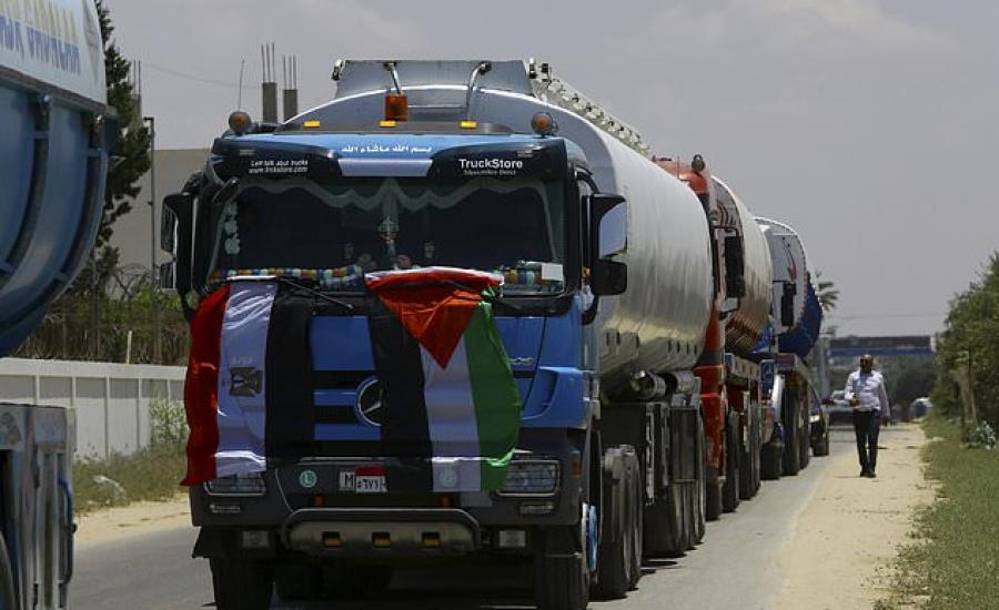 ادخال الوقود المصري الى قطاع غزة 