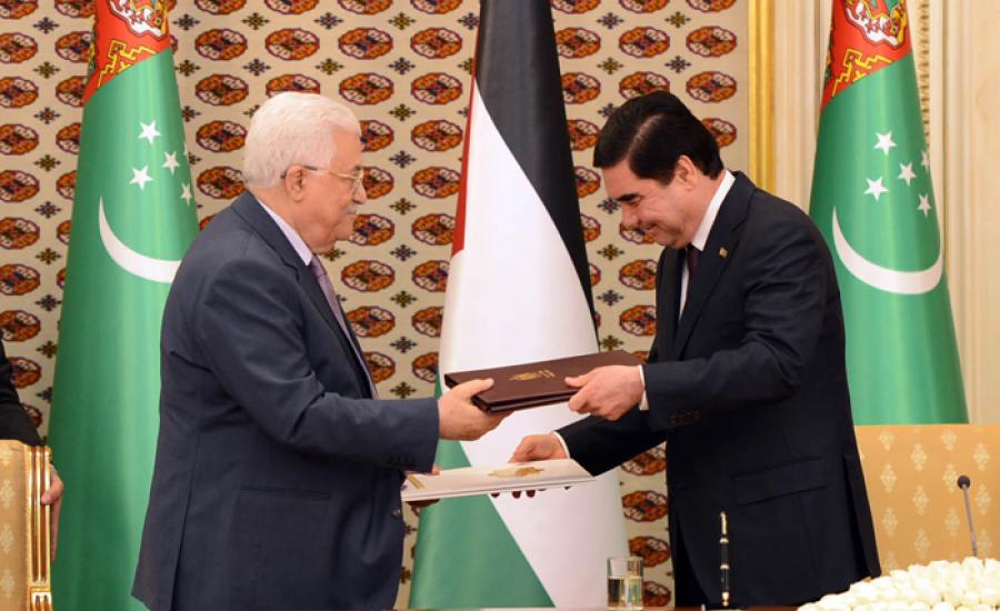فلسطين وتركمانستان توقعان خمس اتفاقيات