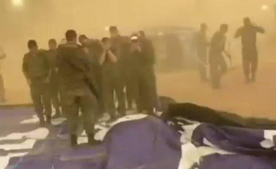 اصابة جنود اسرائيليين في العاصفة الجوية 