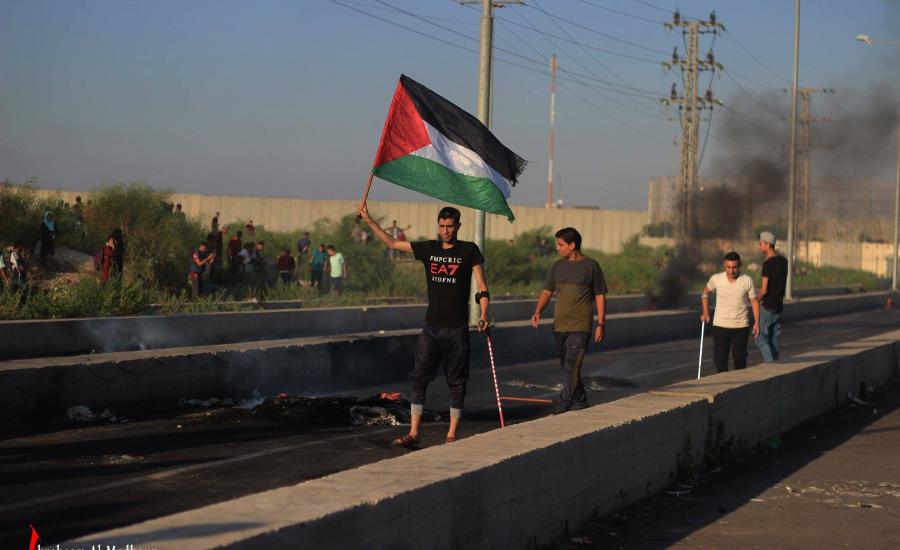 مظاهرة فلسطينية في بيت حانون 