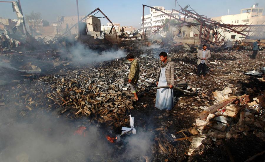 أكثر من 100 مدني قتلوا خلال 10 أيام جراء غارات سعودية على اليمن