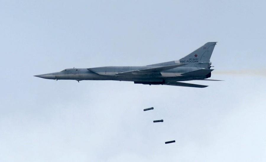 الطيران الروسي يقصف مواقع لداعش في سوريا 