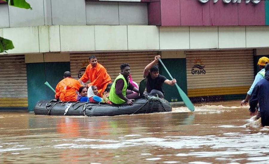 الفيضانات في كيرلا بالهند 